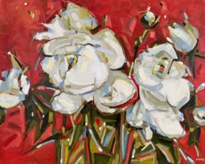 Peggy Morley–White Peonies