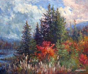 Frank Edwards -- Late Afternoon Pines